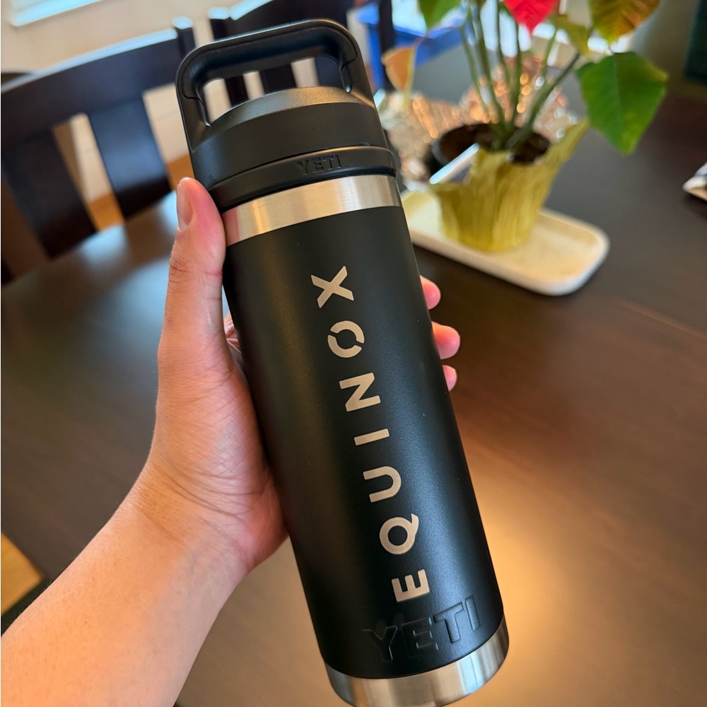 Yeti Black and Silver Equinox Bottle